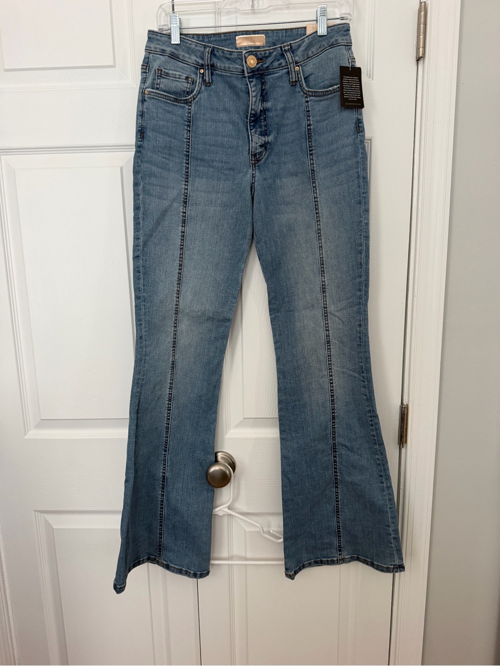 Blue Women's High-Rise Flared Jeans